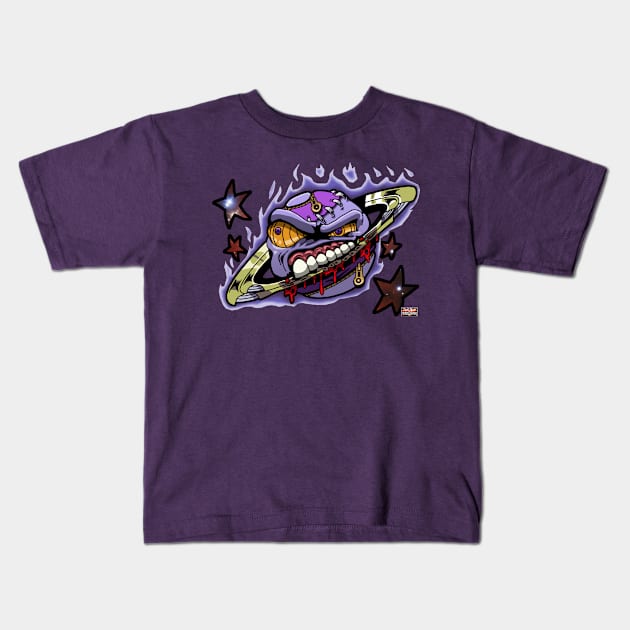 Saturn Chomp! Kids T-Shirt by AJH designs UK